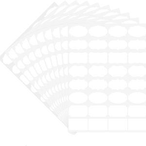 Handwritten label paper, blank white label stickers, suitable for food containers, storage boxes